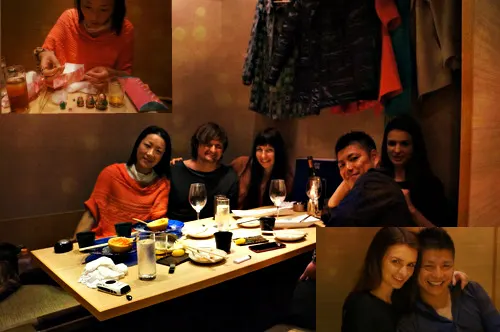 Hanami gathering with friends in Tokyo