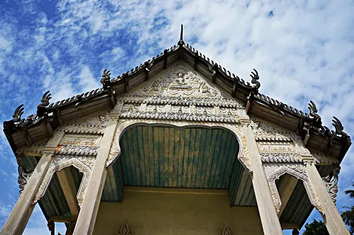 The quiet temple of Wat Kiri Wongkaram on Koh Samui