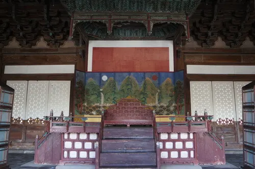 The throne hall of Changgyeonggung Palace in Seoul