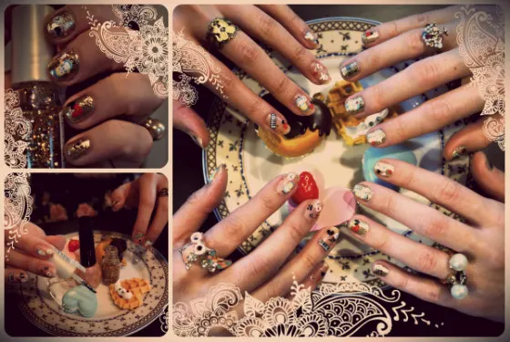 Kawaii accessories and nail stickers from Tokyo